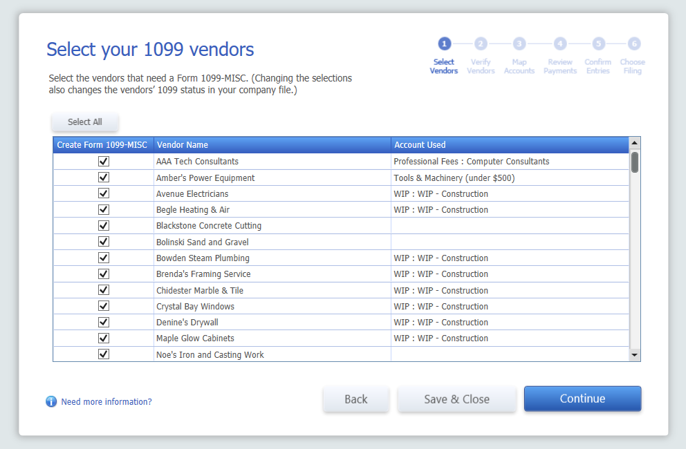 1099 review vendors