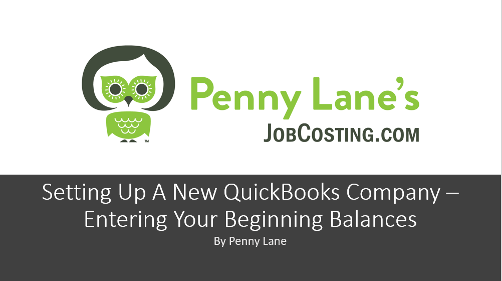 Read more about the article Setting Up QuickBooks Desktop: Your Beginning Balances
