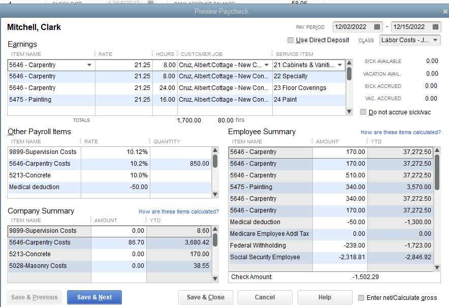 how much is quickbooks payroll service