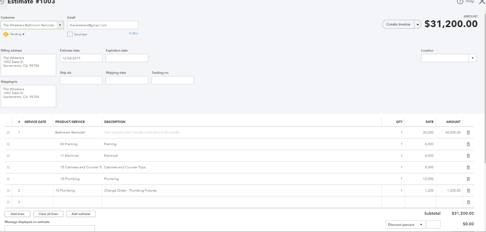 quickbooks desktop progress invoicing